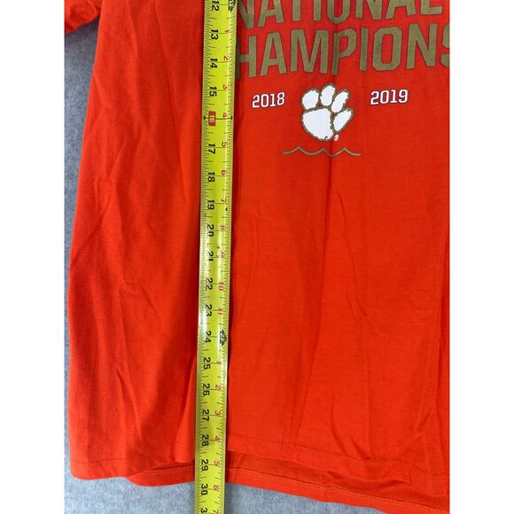 Clemson Nike Men’s sz M All In National Champions T Shirt 2018 2019 NCAA Orange - Picture 4 of 7